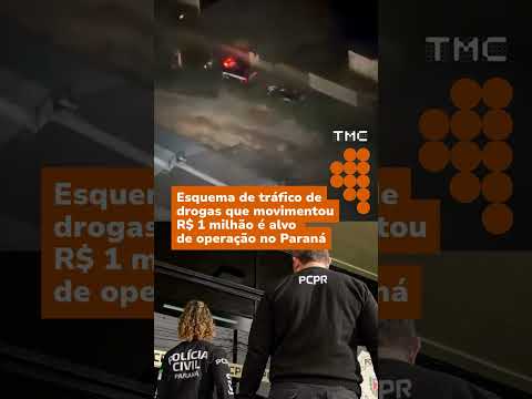 Esquema de tráfico de drogas que movimentou R$ 1 milhão é alvo de operação no PR #shorts