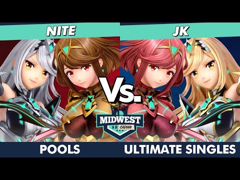 Midwest Arcadian 3 Pools - NiTe (Pyra Mythra) Vs. jk (Pyra Mythra) SSBU Ultimate Tournament