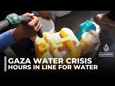 Palestinians struggle to access clean water in Gaza