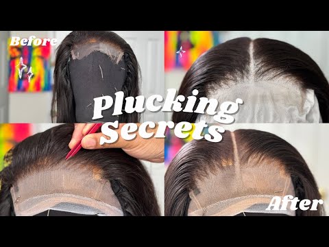 THE ONLY VIDEO YOU NEED: How to pluck 5x5 lace closure for beginners| My Plucking secrets