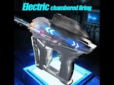 Linkage Transparent Electric Water Gun - LED Glow Automatic Water Blaster, 10M Range, Summer Pool Toy video