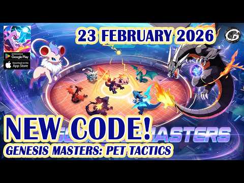 🎁 NEW CODE Genesis Masters: Pet Tactics 3 Giftcode & Redeem 23 February 2026 - Mobile Game (Android)