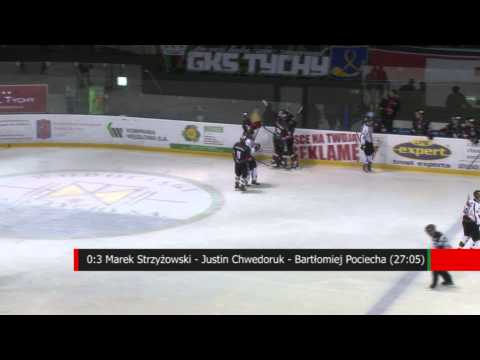 7. Kolejka PLH - GKS Tychy - Ciarko PBS Bank Sanok 0:5 Skrót meczu.