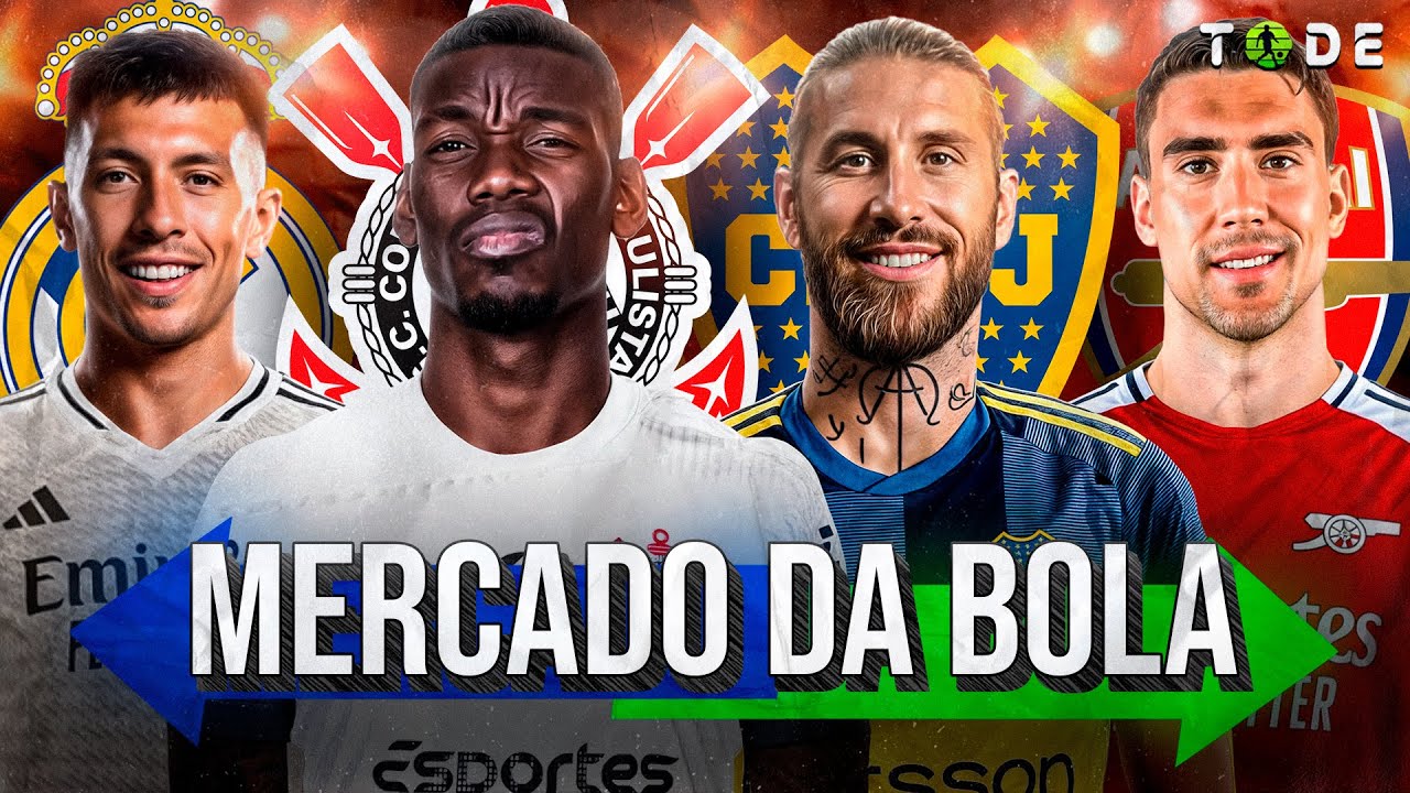 POGBA quer jogar no CORINTHIANS l VLAHOVIC no ARSENAL l REAL de olho em MARTINEZ l RAMOS no BOCA JRS