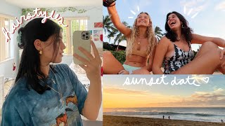 styling short hair & sunset date with a new friend!