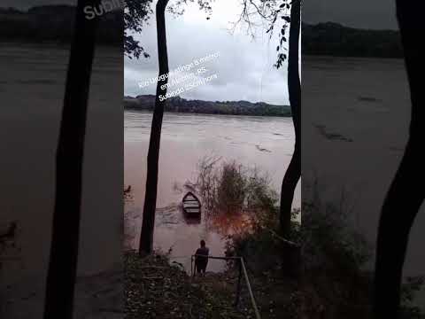 No monto em Alecrim -RS, Rio Uruguai está atingido a marca de 8,05 metros.