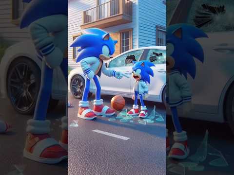 Sonic's team gets for breaking the car window #sonic #funny #shorts