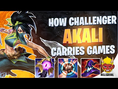 WILD RIFT | How Challenger Players Carry With Akali | Challenger Akali Gameplay | Guide & Build