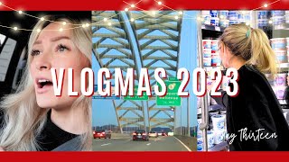 VLOGMAS 2023 day 13! fitness update: am I BULKING?! gym & grocery shop with me!
