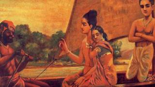 A scene from Ramayana by Ravi Varma 