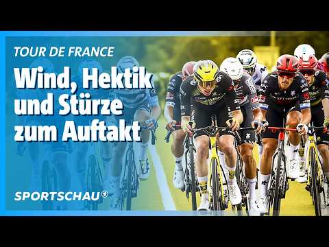 Tour de France, 1. Etappe Highlights: Massensprint um das Gelbe Trikot | Sportschau