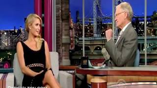 Paris Hilton on David Letterman May 2013
