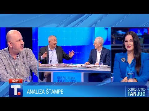 Analiza štampe 29.08.22. -  Miloš Garić I Biljana Šahrimanjan Obradović • DOBRO JUTRO TANJUG