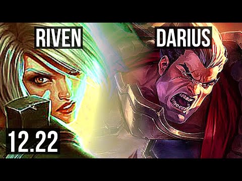 RIVEN vs DARIUS (TOP) | 2.8M mastery, 7 solo kills, 600+ games, Dominating | EUW Master | 12.22