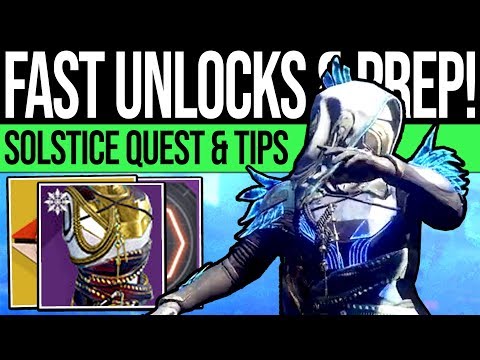 Destiny 2 | FAST SOLSTICE ARMOR UNLOCKS! Quest Steps, Upgrade Guide & Shortcuts (Solstice of Heroes)