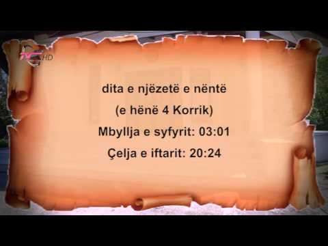 29. Kalendari i Ramazanit 2016 - Dita e njëzetë e nëntë, e hënë, 4 Korrik