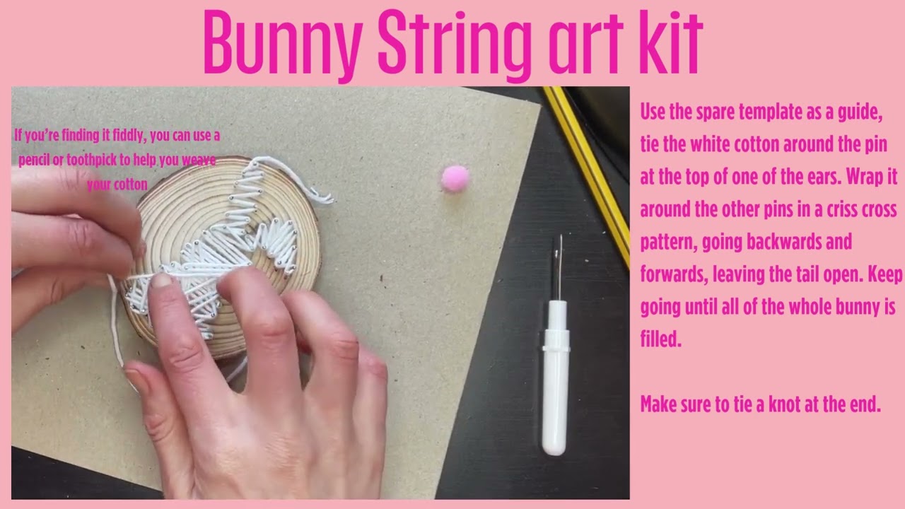 Easter Bunny string art tutorial