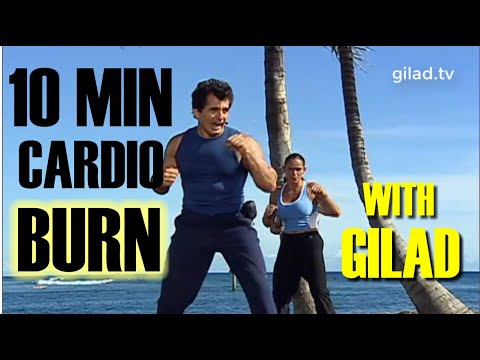 10 Min Cardio Burn with Gilad. Great Energy Booster! No Equipment is Needed.