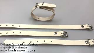 Kožený řemínek s přezkou LEVNĚJŠÍ varianta