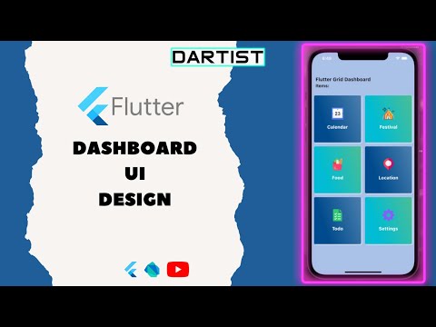 Flutter UI Tutorial - Designing Modern College Dashboard UI Design App