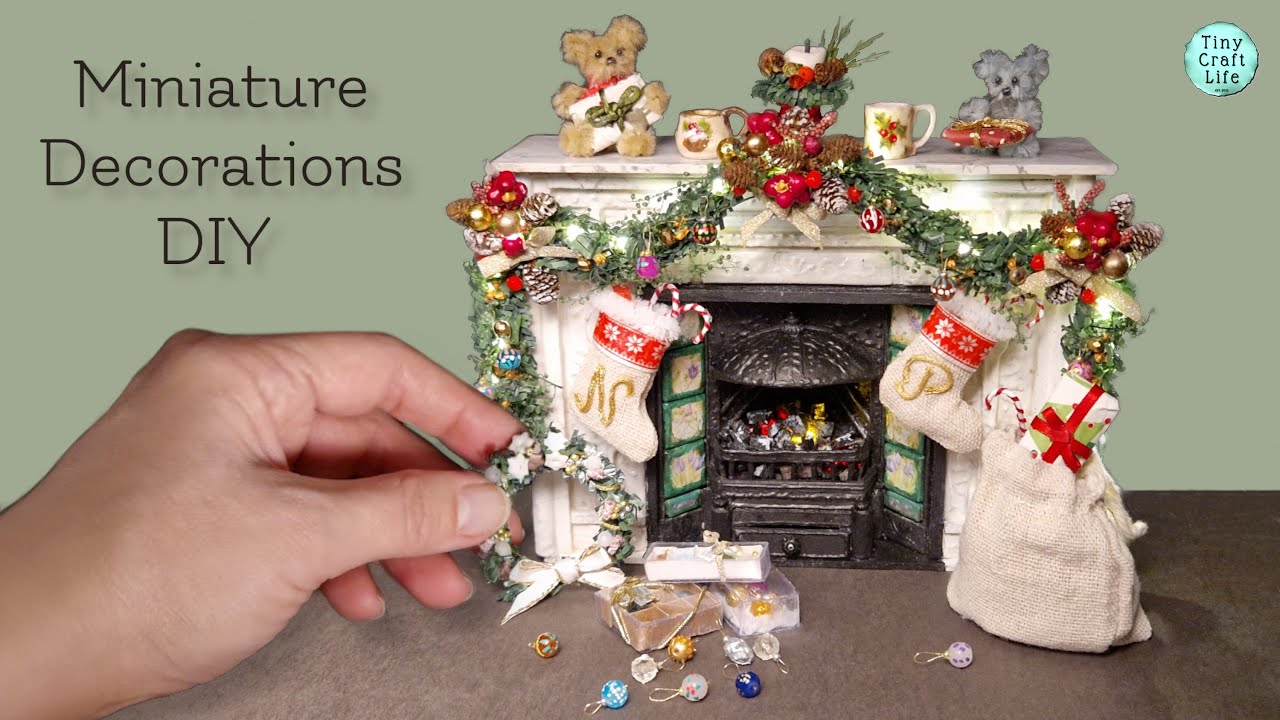 EASY Festive Miniature Decorations TUTORIAL #ChristmasVibes #DeckTheHalls #ChristmasMagic #MiniDecor
