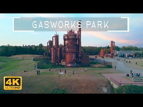 Gasworks Park Seattle | Ambient Drone Video (4K)