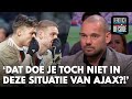 Wesley over juichen Taylor: 'Dat doe je toch niet in de situatie waar Ajax in zit?!'
