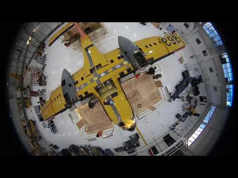 CL-415EAF Enhanced Aerial Firefighter Turbine Conversion Time Lapse