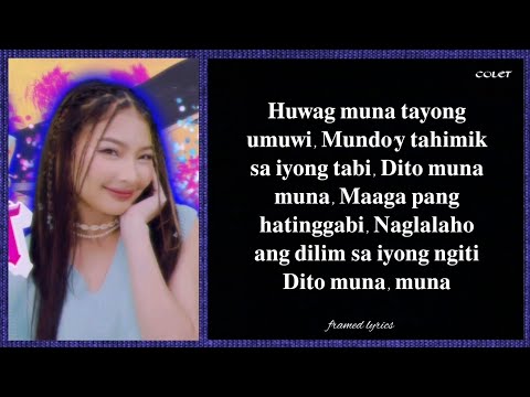 BINI - Huwag Muna Tayong Umuwi Lyrics (Framed)