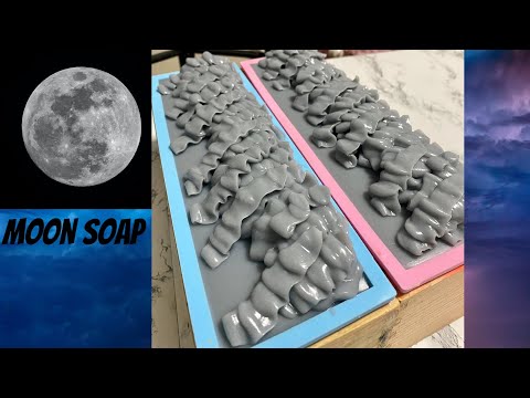 Making Moon soap