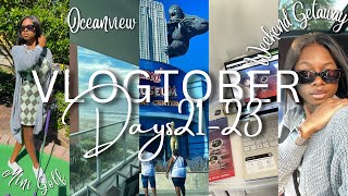 VLOGTOBER DAYS 21-23: Weekend Getaway, Oceanview Room, First Time Playing Mini Golf & more
