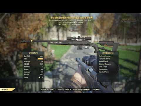 Fallout 76 Hunting Rifle Legendary Drop! They Do Exist!