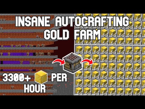 SUPER EFFICIENT Gold Farm Minecraft Java 1.21.11*