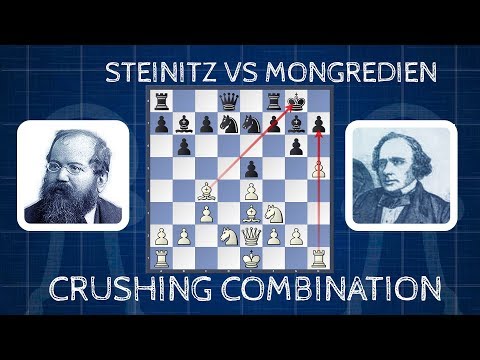 Crushing Combination | Wilhelm Steinitz vs Augustus Mongredien | 1863