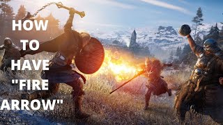 TRICK TO MAKE FIRE ARROW IN ASSASSINS CREED VALHALLA