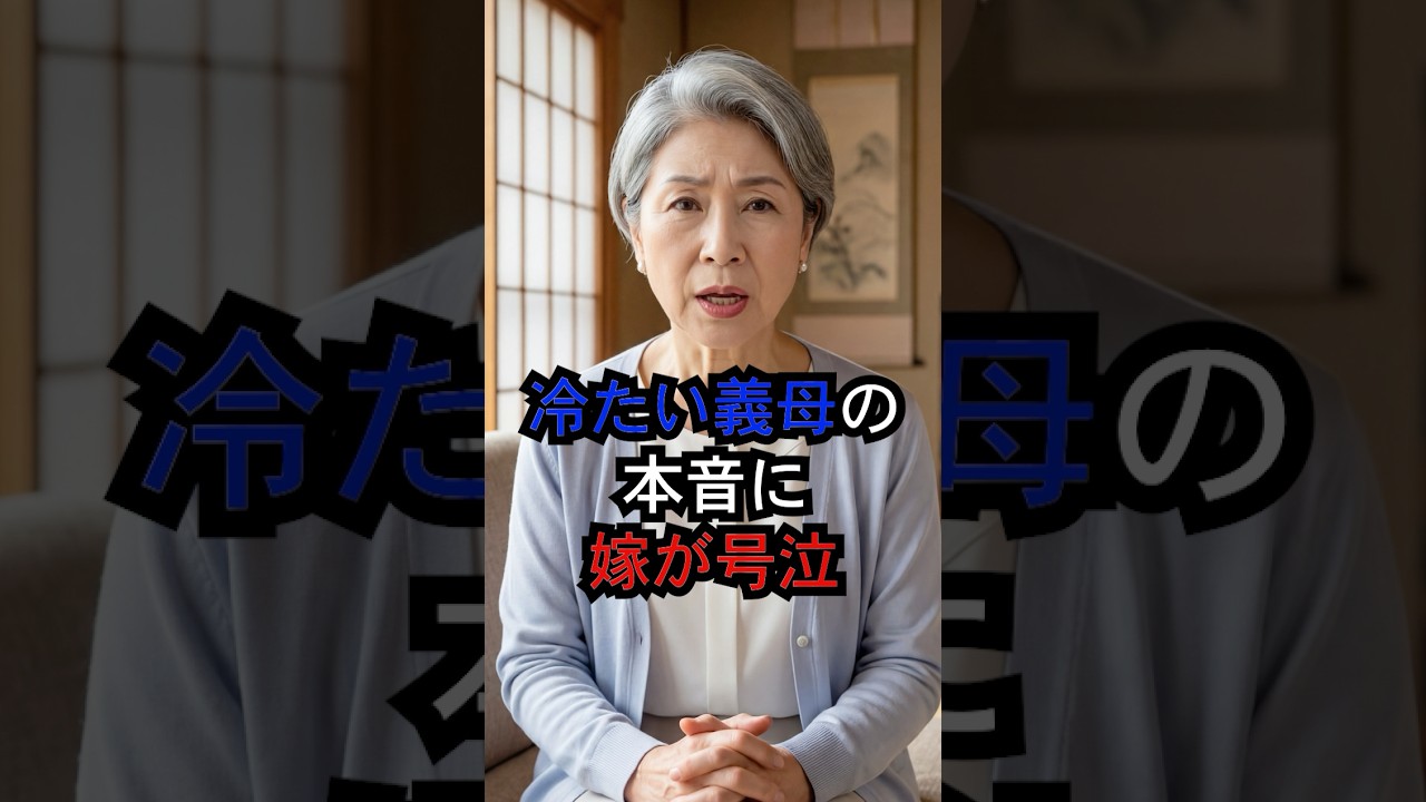 【嫁いびり！？】冷たい義母の本音に嫁が号泣　#嫁姑 #嫁姑問題 #嫁いびり