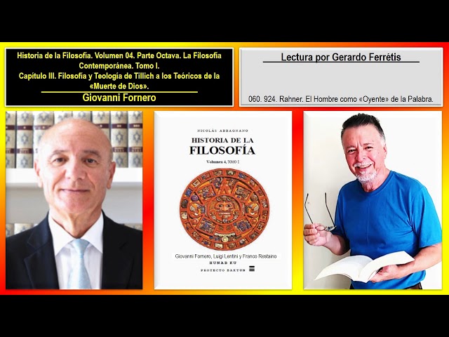 Vídeo relacionado con Oyente de la palabra: Fundamentos para una filosofía de la religión (Biblioteca Herder)