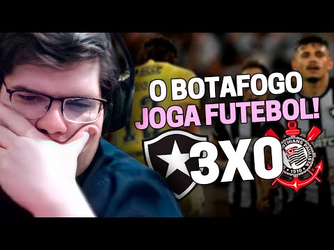CASIMIRO REAGE: BOTAFOGO 3 X 0 CORINTHIANS PELO BRASILEIRÃO 2023 | Cortes do Casimito