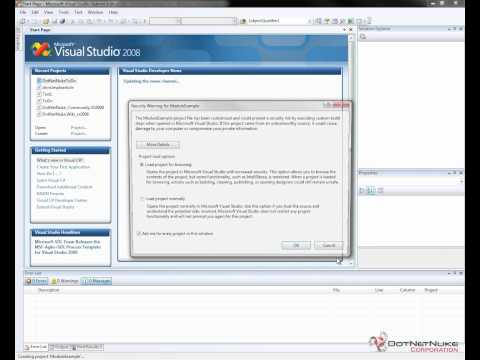 DotNetNuke Module Development Template Installation