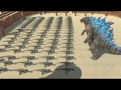How many T-Rex does it take to beat Godzilla ? - Animal Revolt Battle Simulator