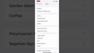 Cara atur ulang jaringan/atau reset jaringan  untuk iphone ios 15