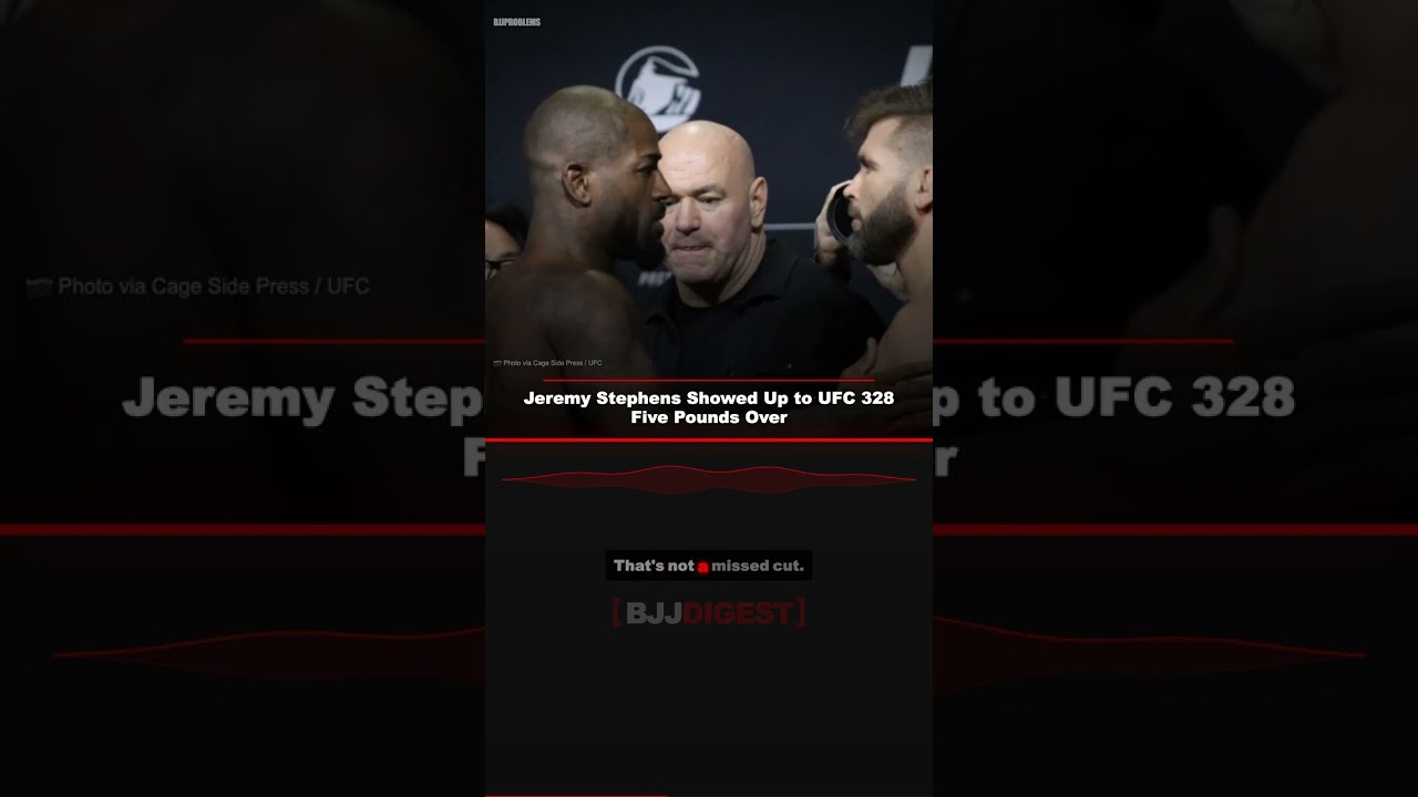 Jeremy Stephens Showed Up to UFC 328 Five Pounds Over #Shorts