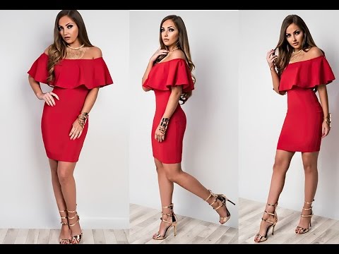How To Make A Offshoulder Bodycon Dress I Beginner...