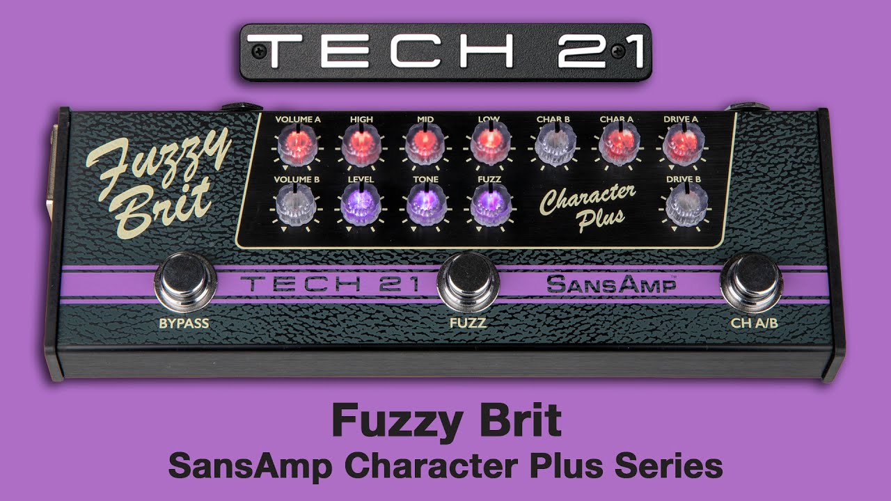 Tech 21 Character Plus Series Fuzzy Brit Pedal