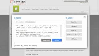 How to search Artemis