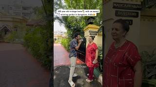 Vintage home with a beautiful garden in Bengaluru ❤️ #housetour #hometour #bangalore #hyderabad