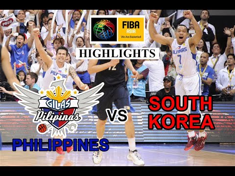 Gilas Pilipinas vs South Korea FIBA Asia 2013 Highlights