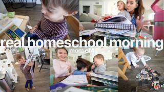 Homeschool Morning Routine | Mom of 4 Homeschooling 2nd Grade and Kindergarten with Littles