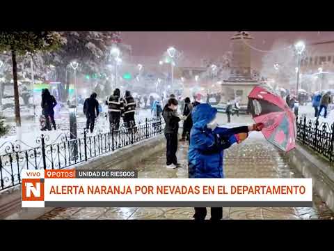 EMITEN ALERTA NARANJA POR PREVISIÓN DE NEVADAS EN POTOSÍ