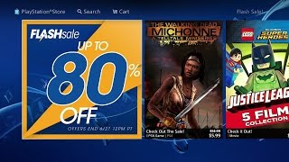 Huge Flash Sale Up To 80% Off Digital Games on The PS4